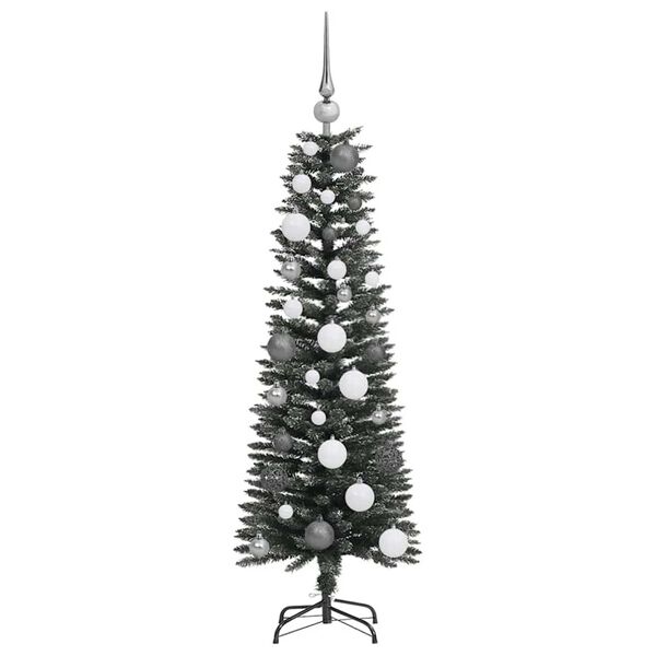 vidaXL Kunstkerstboom met 150 LED Groen 120 cm PVC en Plastic en Staal