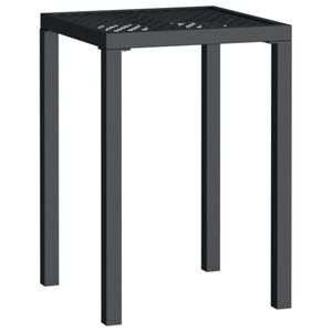 vidaXL Tuintafel 50x50x72 cm staal antracietkleurig