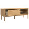 vidaXL Hal bank FLORO Wasbruin 115 x 40 x 45 cm Massief Vurenhout