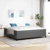 vidaXL Boxspringbed Lichtgrijs 200 x 200 cm Katoen Stof