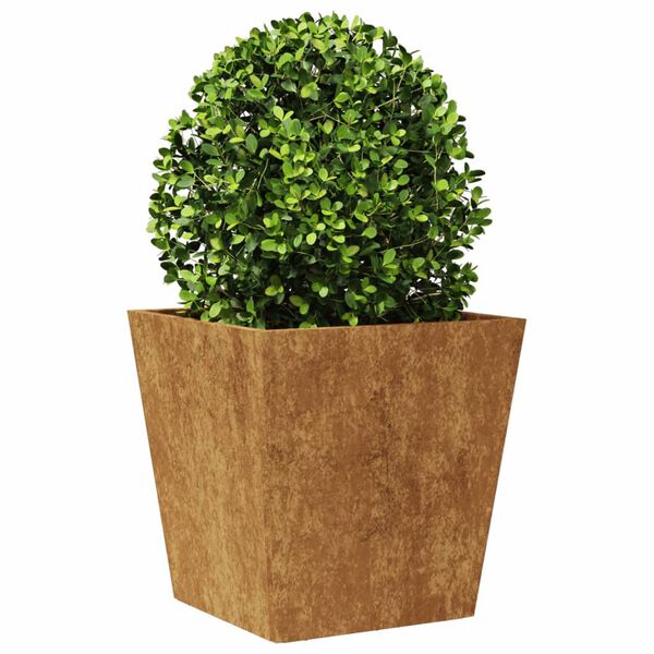 vidaXL Plantenbak 40x40x40 cm weervast staal