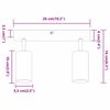 vidaXL Plafondspot met schijnwerpers Zwart 26 x 5,5 x 16,5 cm Metaal