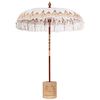 vidaXL Balinese parasol met basis Cr&egrave;mekleurig 185 x 185 x 260 cm