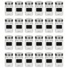 vidaXL Opbergpotten met stickers 24 st 300 ml