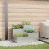 vidaXL Tuin Bloempot Zilver 100 x 100 x 60 cm Gegalvaniseerd staal