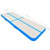 vidaXL Gymnastiekmat met pomp opblaasbaar 300x100x20 cm PVC blauw
