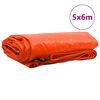 vidaXL Zeil 650g / m&sup2; Oranje 5 x 6 m Canvas met PVC-coating