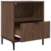 vidaXL Nachtkastje 2 pcs bruin eikenkleur 49 x 36 x 61 cm Bewerkt hout