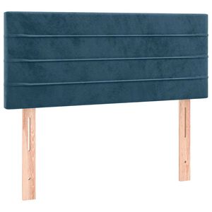 vidaXL Hoofdbord 90x5x78/88 cm fluweel donkerblauw