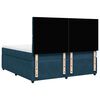 vidaXL Boxspring met matras fluweel donkerblauw 200x200 cm