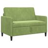 vidaXL Bank met opslag Lichtgroen 122 x 78 x 87 cm Polyester