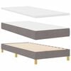 vidaXL Boxspringbed met matras met hoofdeinde Taupe 90 x 190 cm Stof