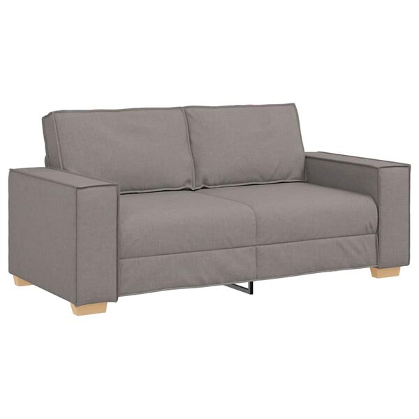 vidaXL 2-zitsbank Taupe 180x78x84 cm Stof