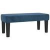 vidaXL Boxspring met matras fluweel donkerblauw 100x200 cm