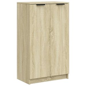 vidaXL Schoenenkast 59x35x100,5 cm bewerkt hout sonoma eikenkleurig