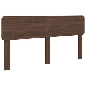 vidaXL Hoofdbord Bruin Eiken Bewerkt hout