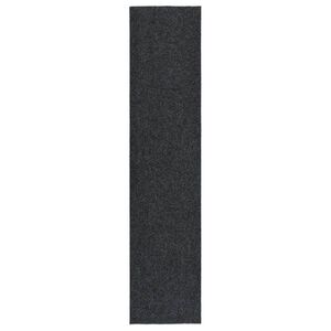 vidaXL Droogloopmat 100x450 cm antracietkleurig