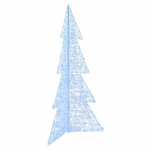 vidaXL Kerstboom met 240 LED Koud Wit 180 cm Acryl