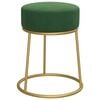 vidaXL Hocker rond fluweel groen