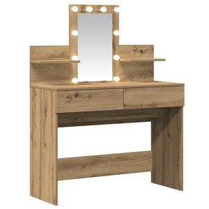 vidaXL Plafondtafel Artisan Eiken 100 x 40 x 130 cm Bewerkt hout