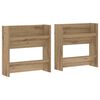 vidaXL Schoenenkast 2 st 60 x 18 x 60 cm Bewerkt hout Artisan Eiken