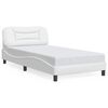 vidaXL Bedframe zonder matras "Hvar" kunstleer wit 100x203 cm