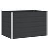 vidaXL Verhoogde plantenbak Zwart 150 x 100 x 91 cm WPC en Aluminium