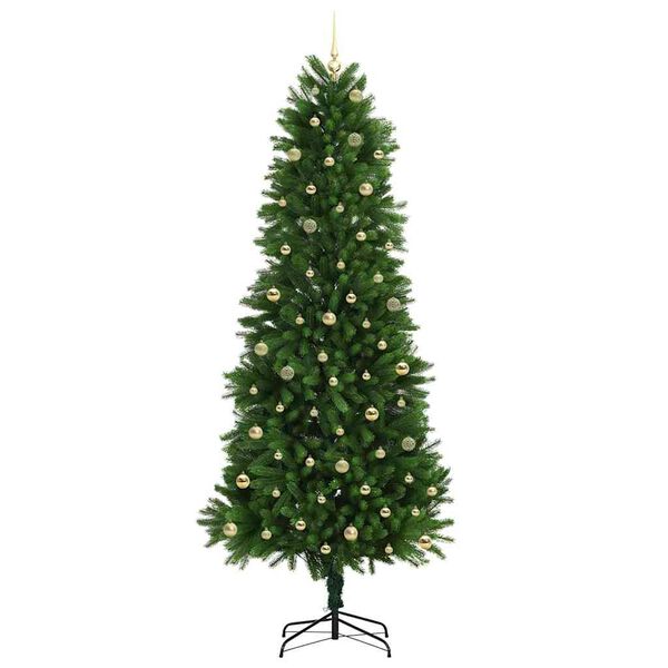 vidaXL Kerstboom met 300 LED met standaard Groen 240 cm PE