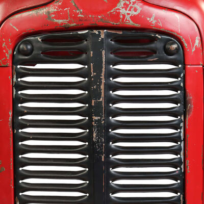 vidaXL Bartafel tractor 60x60x107 cm massief mangohout rood