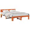 vidaXL Bedframe Wasbruin 150 x 200 cm Massief grenenhout