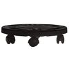 vidaXL Plantentrolley met wielen 170 kg diameter 30 cm zwart