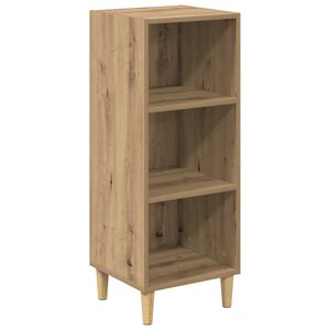 vidaXL Dressoir Artisan Eiken 34,5 x 32,5 x 90 cm Bewerkt hout