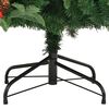 vidaXL Kunstkerstboom Groen 210 cm PVC en Metaal en Plastic