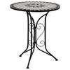 vidaXL Bistrotafel moza&iuml;ek 60 cm keramiek grijs