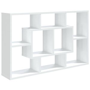 vidaXL Wandschap 85x16x52,5 cm bewerkt hout wit