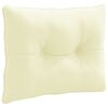 vidaXL Rugkussen PUTTEN 100% Polyester Cr&egrave;mekleurig 50 x 40 x 10 cm