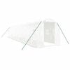 vidaXL Tuinkas met stalen frame 20 m&sup2; 10x2x2 m wit