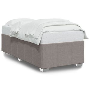 vidaXL Bedframe zonder matras 90x190 cm stof taupe