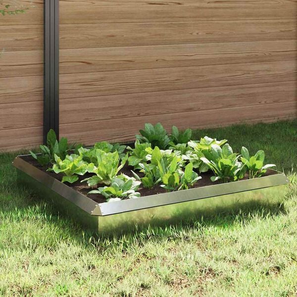 vidaXL Slakkenhekken 8 pcs Zilver Gegalvaniseerd staal