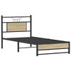 vidaXL Bedframe zonder matras hout sonoma eikenkleurig 90x200 cm