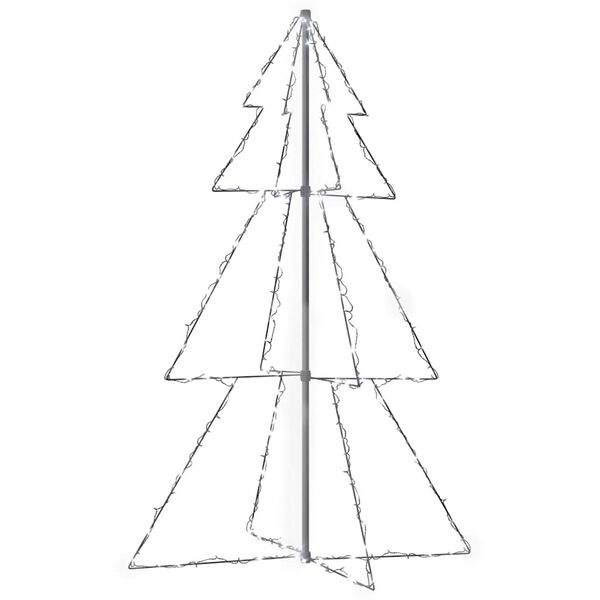 vidaXL Kegelkerstboom 200 LED's binnen en buiten 98x150 cm