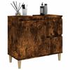 vidaXL Badkamerkast 65x33x60 cm bewerkt hout gerookt eikenkleurig