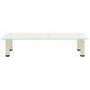 vidaXL Tv-meubel 80x35x17 cm gehard glas mat