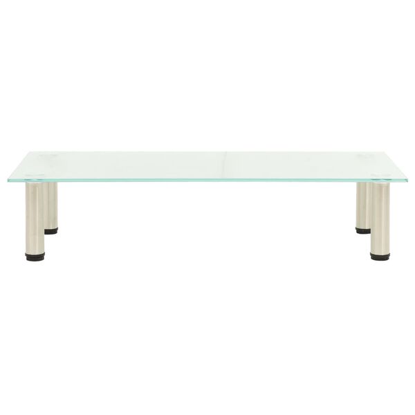 vidaXL Tv-meubel 80x35x17 cm gehard glas mat