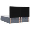 vidaXL Ottoman bed met matrassen en LED's 160x200cm fluweel