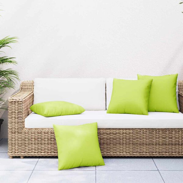 vidaXL Bankkussens 4 stuks Felgroen 60x60 cm Stof