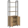 vidaXL Boekenkast Artisan Eiken 60 x 24 x 161 cm Bewerkt hout