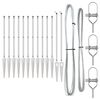 vidaXL Hekpalen 13 pcs Zilver Ø32mm 120 cm Gegalvaniseerd staal