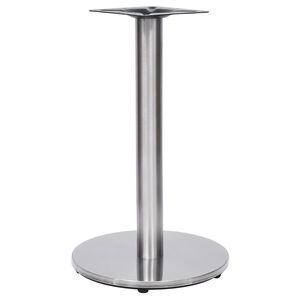 vidaXL Bistrotafelpoot &Oslash;45x72 cm roestvrij staal zilverkleurig