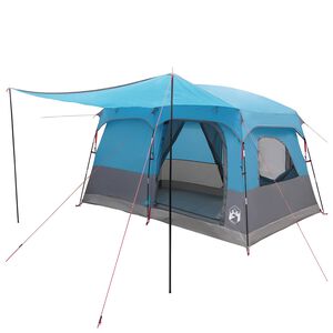 vidaXL Gezinstent met dak Blauw 380 x 260 x 190 cm Polyester